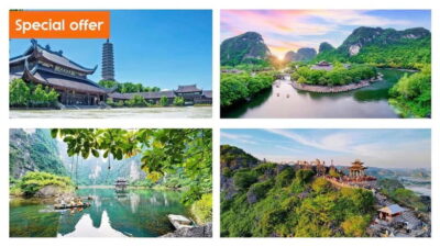 2 day Trang An – Mua cave – Cycling with Bungalow stay
