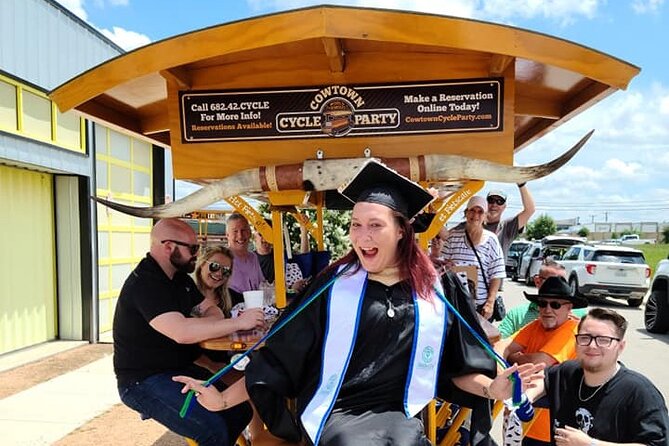 2-Hour BYOB Cowtown Cycle Party for 6-15 Happy Adults in FW - What kind of Fort Worth outing is this?