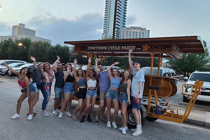 2-Hour BYOB Cowtown Cycle Party for 6-15 Happy Adults in FW - What you can bring, and what you cannot