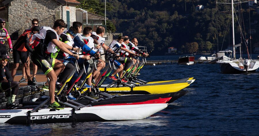 A Water Bike Adventure on Lake Lugano - The swim stop is the special extra