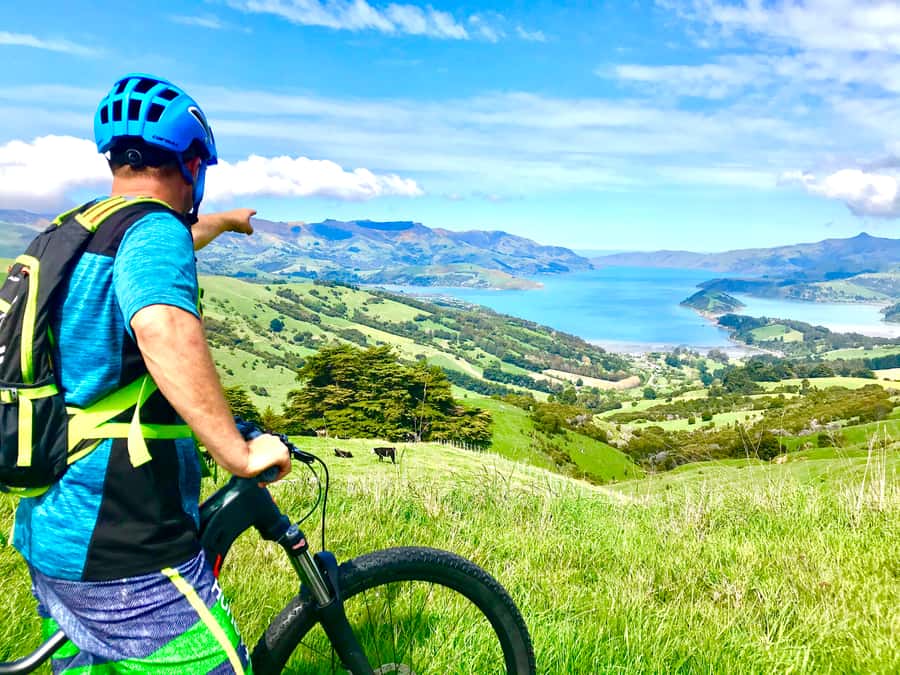 Akaroa Explorer: Guided Electric Mountain Bike Tour - Coastal roads and wide Pacific views