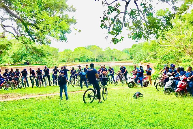 Anuradhapura Heritage Mountain bike / bicycle Tour - Reading the Moonstone