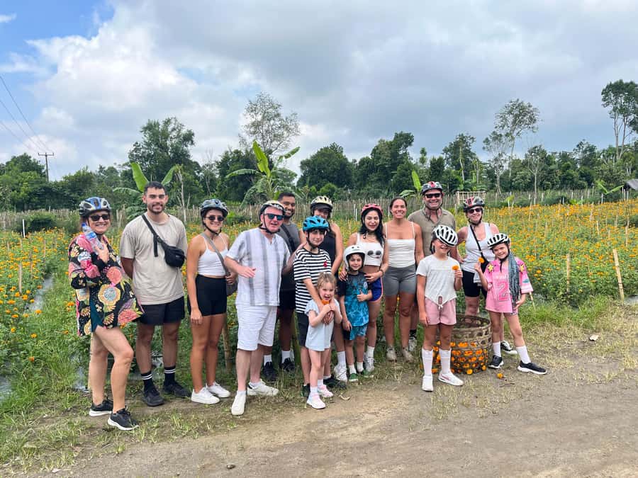 Bali Natural Downhill Cycling Tour and visit Batur Volcano - Lunch overlooking the rice fields