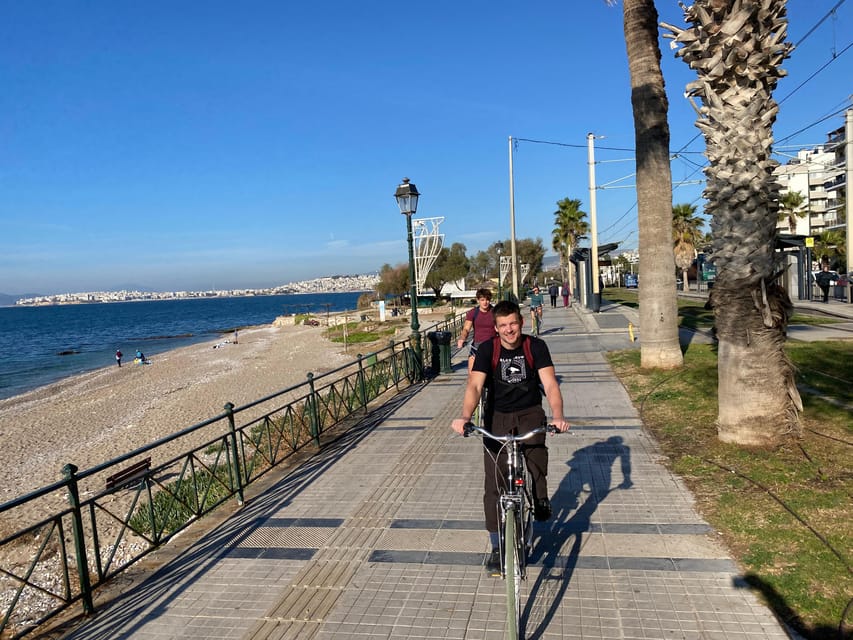 Beachside Cycling Adventure: Athens Tour with Swimming Stop - Returning to Petralona by bike