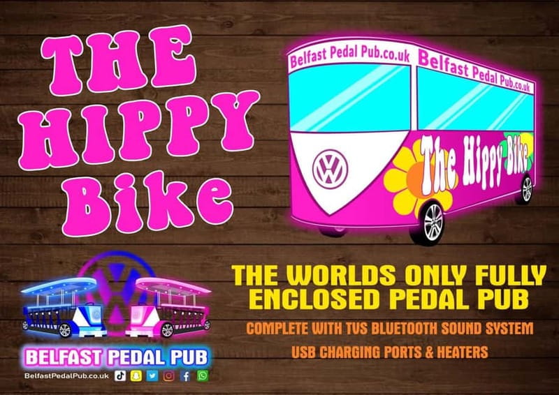 Belfast: Fully Enclosed Pink Party Bike Ride - What the one-hour Belfast ride feels like