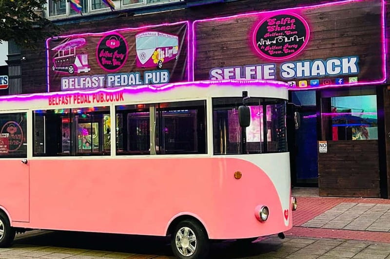 Belfast: Fully Enclosed Pink Party Bike Ride - Why the enclosed design matters