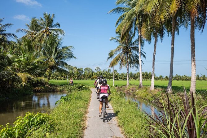 Bike And Boat Mekong Delta Cycling Tour - Rice paddies, farm tracks, and coconut-lined roads