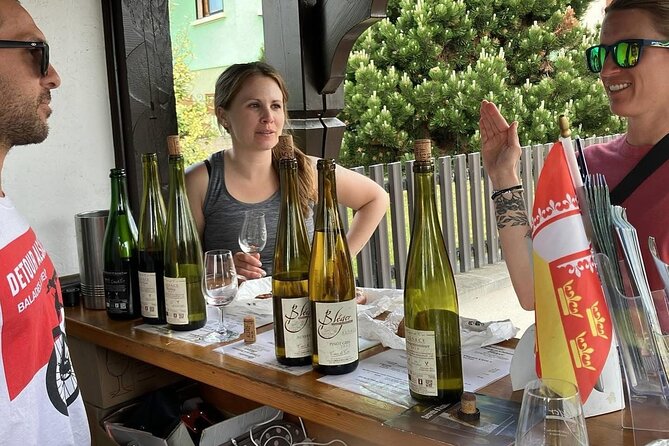 Bike ride on the Wine Route from Sélestat - Bergheim and the wine-tasting pause