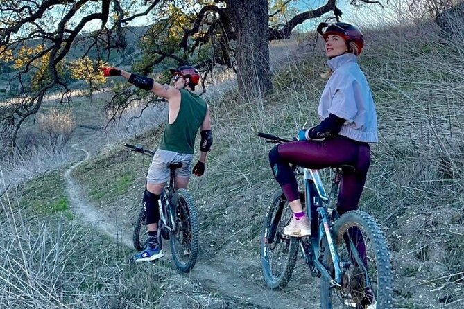 Cheeseboro Electric Mountain Biking Tour Agoura (Intermediate) - Climbing the fire road through Agoura Hills