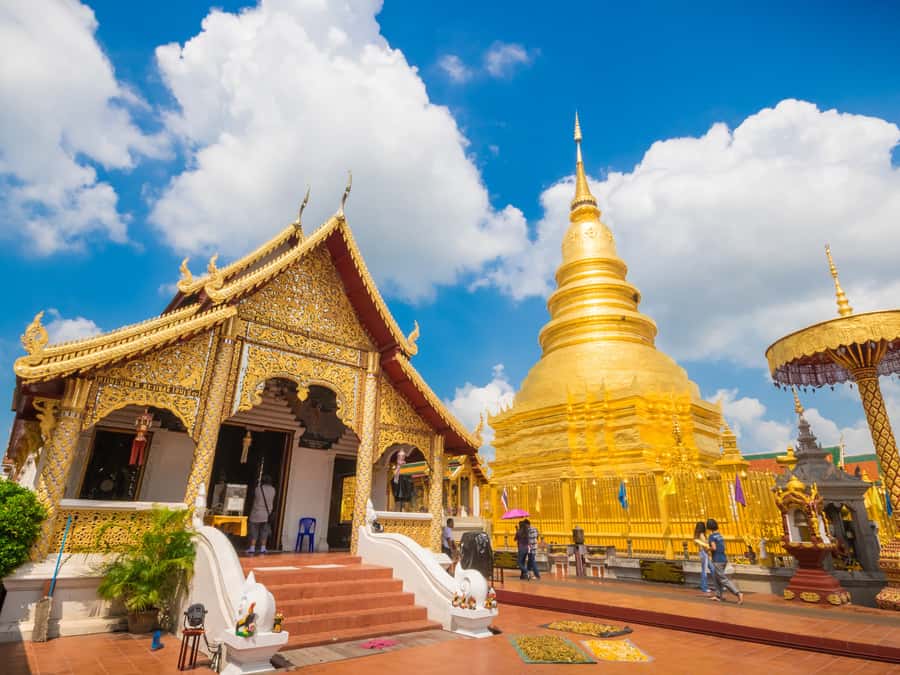 Chiang Mai Countryside E-bike Ride with Expert Guide & Lunch - Lamphun’s golden chedi and old city lanes