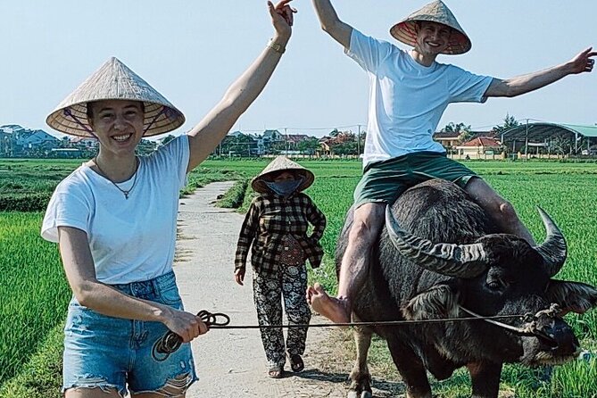 Cycling, Buffalo, Basket Boat ride in Hoi An - Coconut jam, tea, and a fisherman’s home