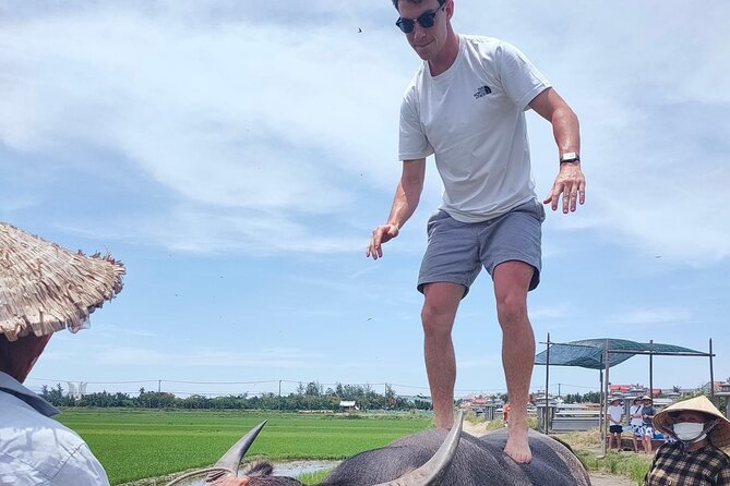 Cycling, Buffalo Ride and Basket Boat Tour in Hoi An - From Hoi An’s streets to Cam Thanh’s farm roads