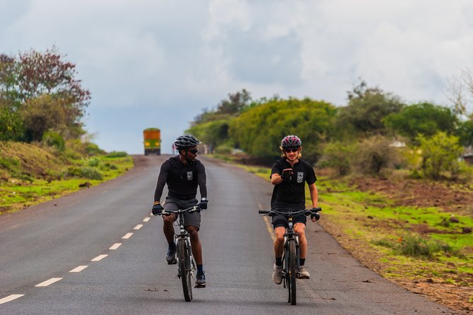 Cycling from Kilimanjaro to Ngorongoro Crater - Day two: Dusty plains and Mount Meru views