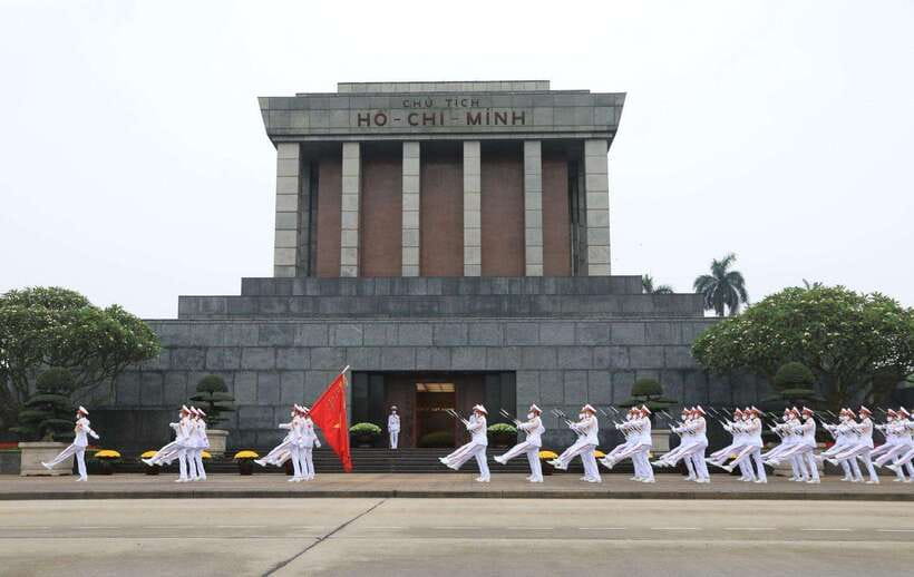 Cycling Through Hanoi: Old Quarter Pagodas & Red River Delta - B52 Lake, the North Gate, and Ho Chi Minh Sites