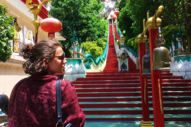 Cycling to visit Local Experience and Learn Culture with Local expert - Wat Tham Mankhon Thong and the dragon staircase