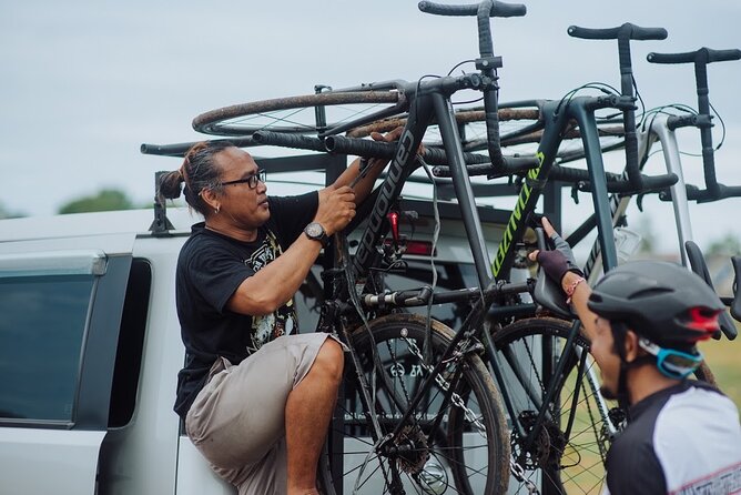 Cycling tour support and evacuation car - Key points for a safer Bali bike day