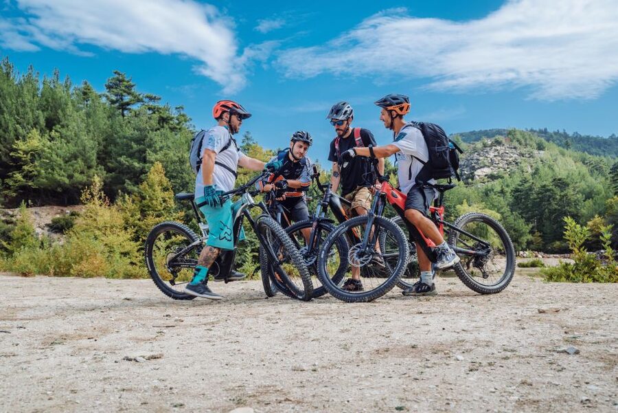 E-Bike Adventure in Thassos Island - The long climb and descent to Potamia