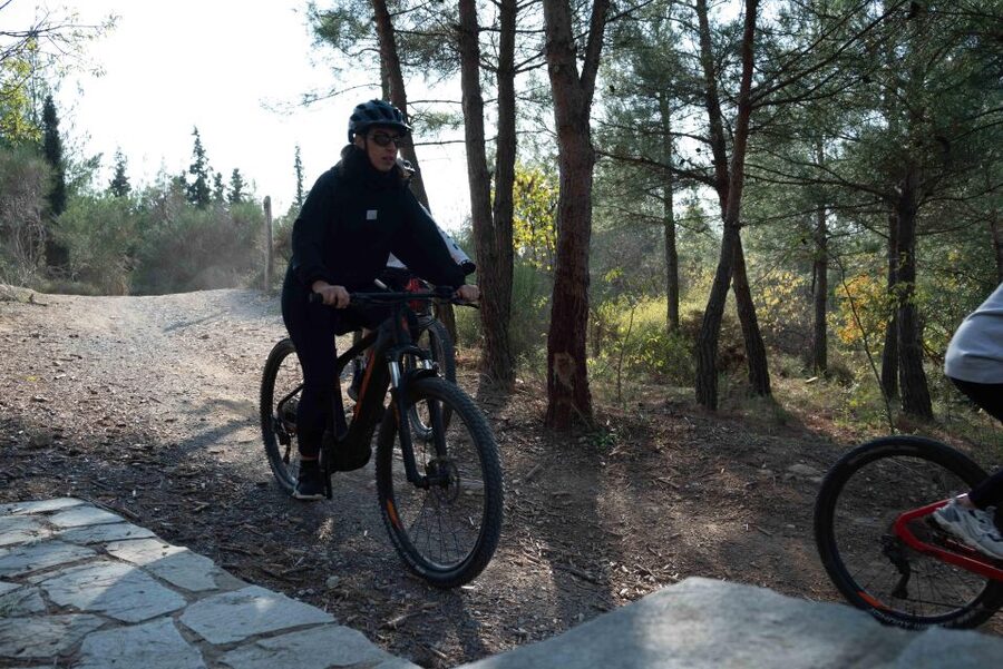 E-Bike Adventure in Thassos Island - From Golden Beach toward the Ipsario forest