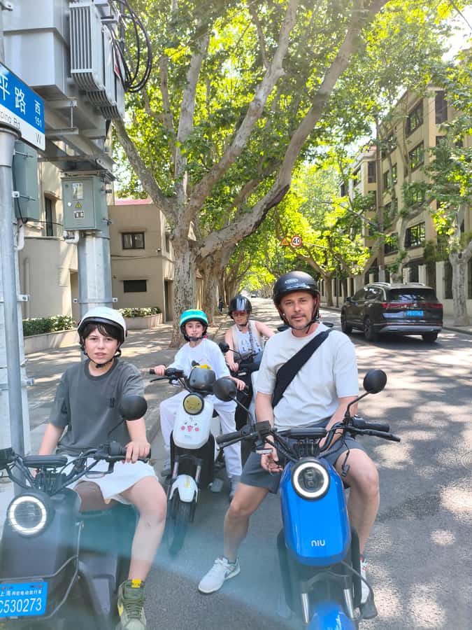 E-Bike Adventure Tour in Shanghai - The French Concession: Shanghai with shade and old façades