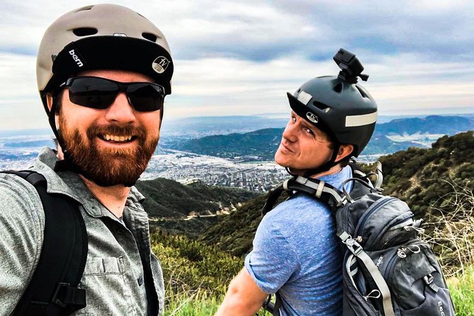 E-Bike Ride through Burbank & Glendale Mountains - Burbank and the wide city panorama