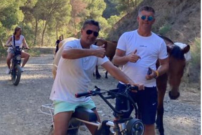 E-Bike Tour Malaga – Off-Road E-Fat Bike Adventure in the Montes - Guadalhorce river: birds before the hills