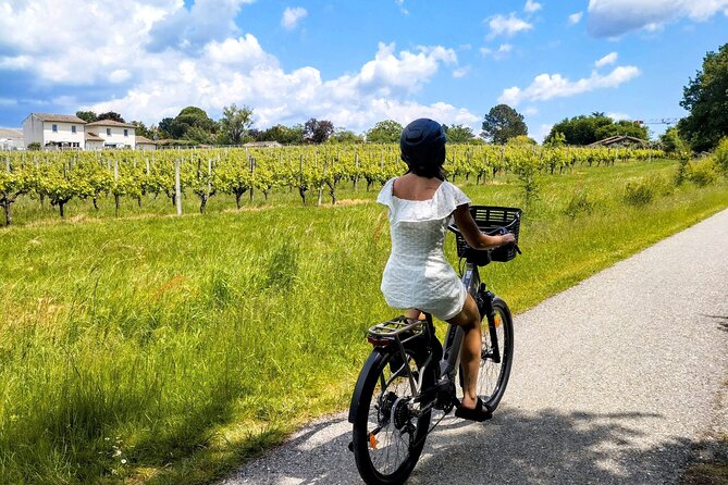 E-bike trip : From Bordeaux to Saint-Emilion with picnic lunch - What the $285.94 price covers