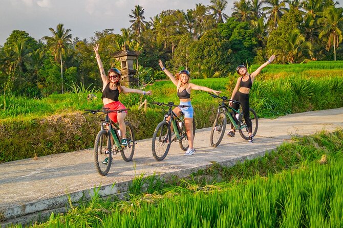 eBike Ubud Rice Terraces and Traditional Villages Cycling - Riding from Cretya Sunset into rural Bali