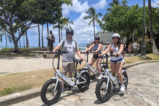 Electric Bike Ride & Diamond Head Hike Tour - The parks and shoreline between Waikiki and the crater