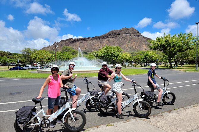 Electric Bike Ride & Diamond Head Hike Tour - Riding from Kūhiō Avenue through Waikiki