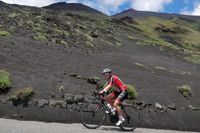 Etna Bike Tour - Cycling in Sicily - Refilling with volcanic water before the final ascent