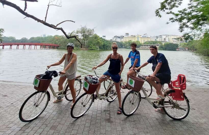 Explore Hanoi Old City By Cycling Tour With Small Groups - Egg coffee and Hanoi food at the end