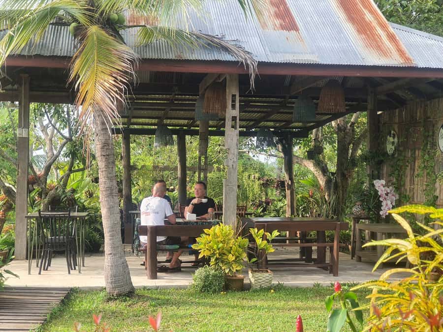 From Chiang Mai: 2 days Cycling & Kayaking tour in Mae Taeng - Wat Ban Den gives the ride a memorable finish