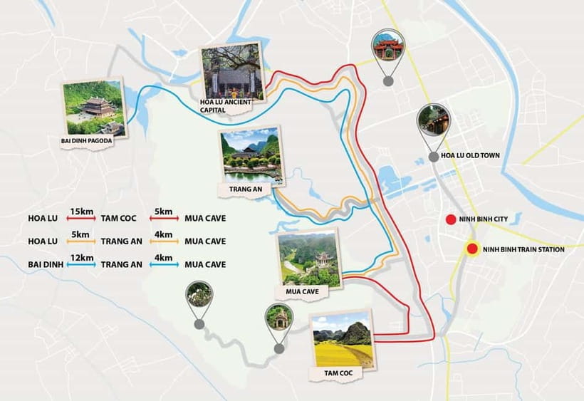 From Hanoi: Hoa Lu, Tam Coc, Mua Cave & Cycling in Ninh Binh - Tam Coc by boat: caves, cliffs, and rice paddies