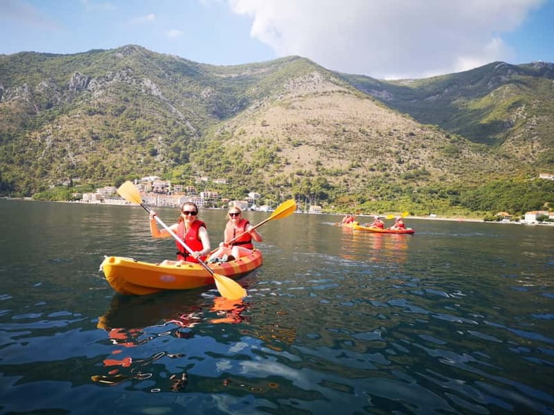 From Kotor: Boating, Kayaking, & Cycling Tour - Kayaking from Prčanj toward Kotor