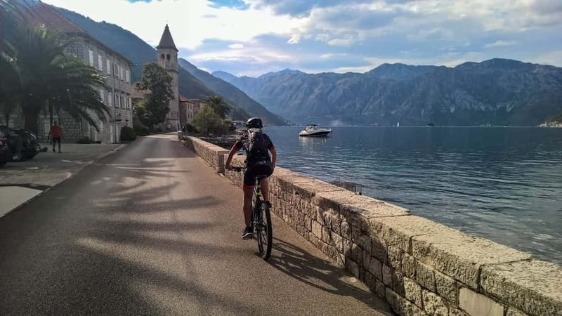 From Kotor: Boating, Kayaking, & Cycling Tour - Prčanj and the Our Lady’s temple