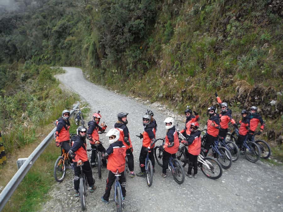 From La Paz: The World's Most Dangerous Road Biking Tour - How the guides shape the day