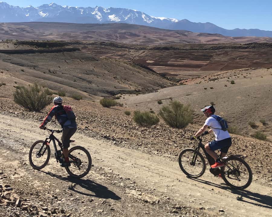 From Marrakech: Atlas Mountain and Berber Village Bike Trip - Starting the electric-bike ride in Asni