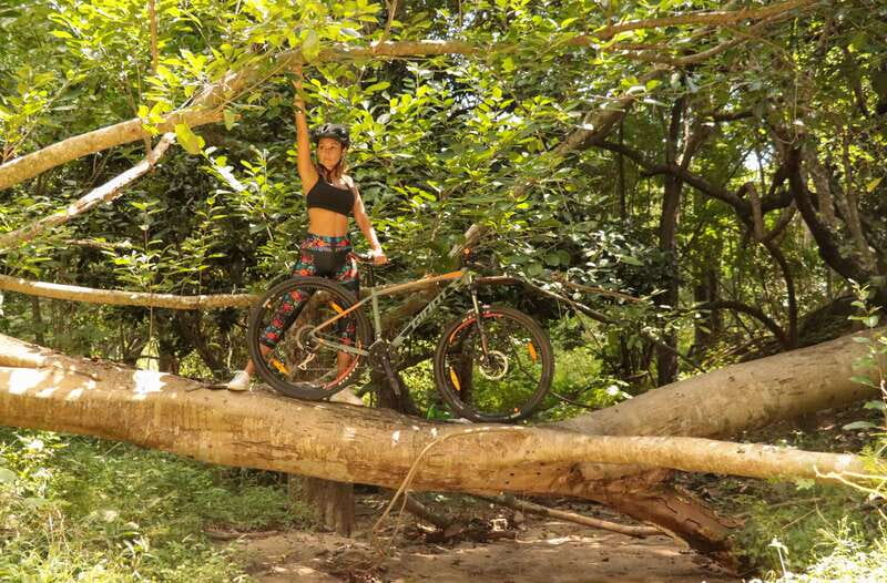 From Puerto Vallarta: Jungle Mountain Bike Tour - The ranch finish: pool, hammock, food, and conversation