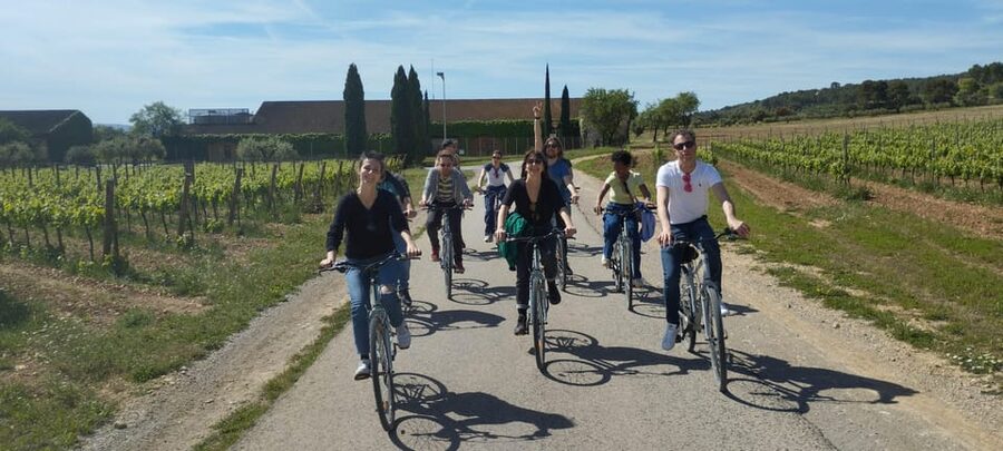 From Sitges: Cycling Tour with Winery visit and Tasting - A two-hour ride built for casual cyclists