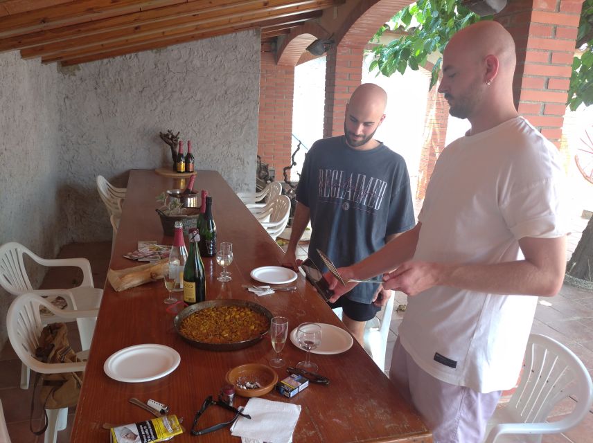 From Sitges: Paella Masterclass, Bike Ride and Winery Visit - Leaving Sitges for the Penedès vineyards