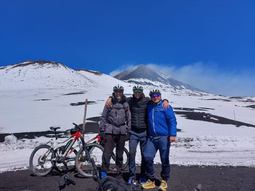 From Taormina: Cycling Tour to the Top of Mount Etna - Two hours among craters and lava flows