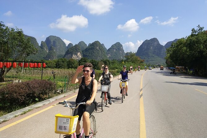 Full-day Tour: Cycling, Rafting & SanjieLiu Outdoor Water Theatre - Cycling through Yangshuo’s village country