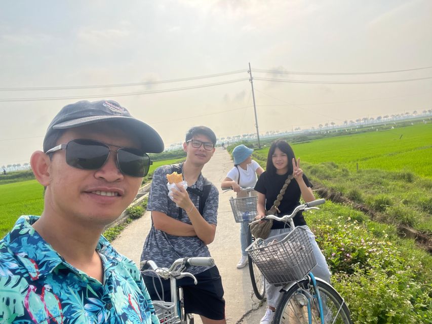 Funny day cycling, Buffalo riding and Basket boat - Pedaling through rice fields and village lanes
