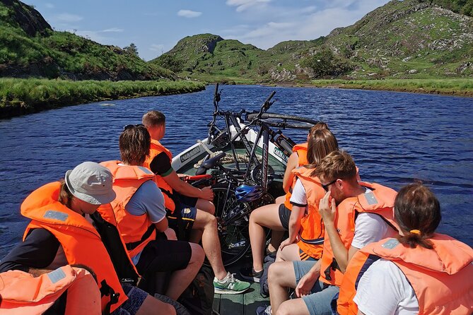Gap of Dunloe Cycle (Boat transport) - Lough Leane and the Tomies Mountain shore