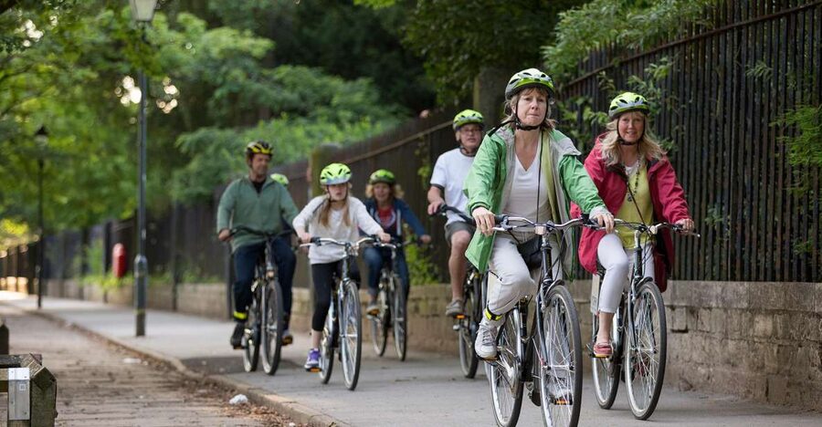 Guided Cycling Tour of York - Meeting at Walmgate and getting ready to ride