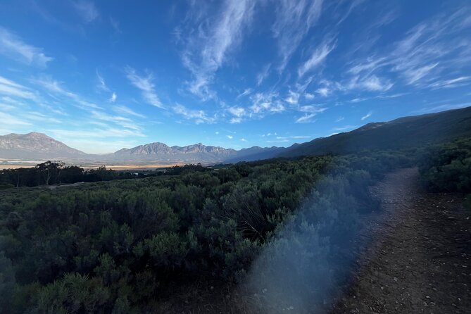 Guided E-Bike Rides in the Boland District of the Western Cape SA - Pickup, timing, and weather