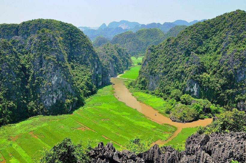 Ha Noi: Ninh Binh / Hoa Lu - Trang An - Mua Cave / Cycling - Trang An by Traditional Boat