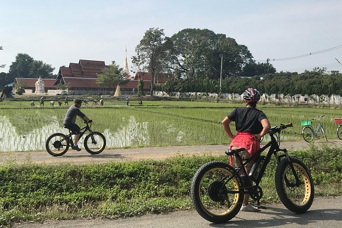 Half-day E-bike Countryside and rice paddies (flat land, GUIDED) - Food, water, and the finish at base camp