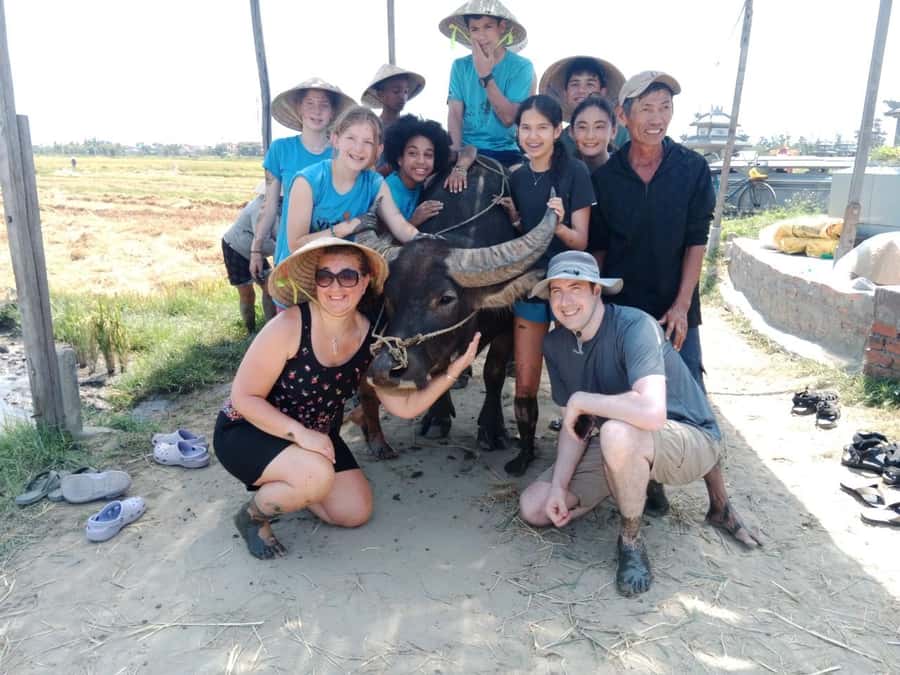 Hoi An: Countryside by Cycling, Buffalo Riding & Do Farming - Small village encounters along the way