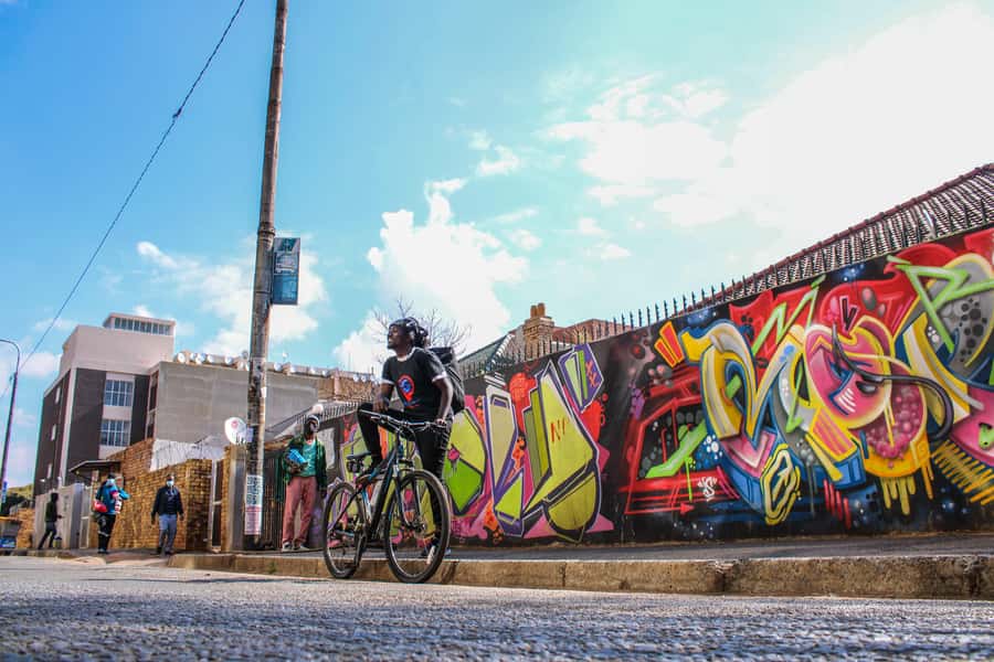 Johannesburg: Inner City Guided Cycling Tour - Braamfontein: murals and student-city energy